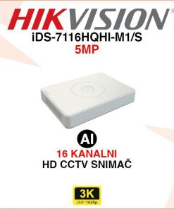 iDS-7116HQHI-M1/S HIKVISION 16 KANALNI 5MP ACUSENSE VIDEO SNIMAČ