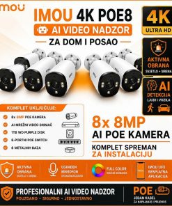 Imou 4K AI IP PoE komplet s 8 kamera - Best Buy