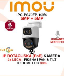 IMOU IPC-PS70FP-10M0 DUAL LENS IP POE PT KAMERA S AKTIVNOM OBRANOM