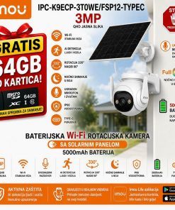IPC-K9ECP-3T0WE/FSP12-TYPEC IMOU 3MP WIFI KAMERA I SOLARNI PANEL