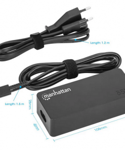 Manhattan punjač za laptop 65W USB-C