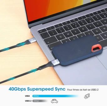 Manhattan kabel USB4 Type-C 40Gbps
