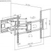 Manhattan TV nosač zidni 60"-120" do 120kg