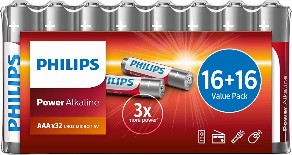 Philips baterije AAA 16+16