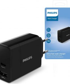 Philips zidni punjač 1xUSB-C i 1xUSB-1A 30W