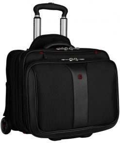 Wenger torba Patriot 2 za prijenosnike do 17" sa dodatnim Slim torbom za 15.6" prijenosnik, sa kotačima, crna