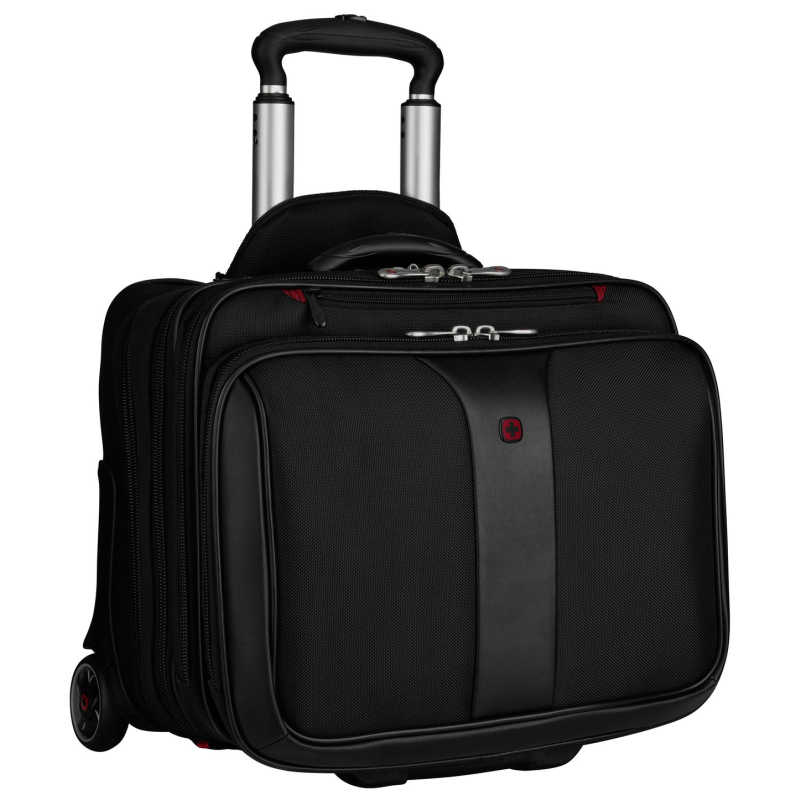 132877-57_45356_01 Wenger torba Patriot 2 za prijenosnike do 17" sa dodatnim Slim torbom za 15.6" prijenosnik, sa kotačima, crna - Slika 1