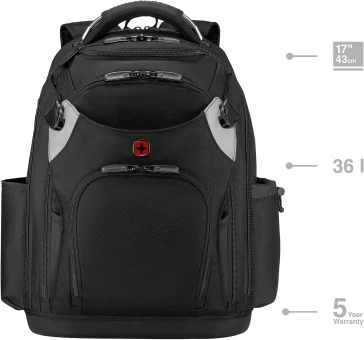 Wenger ruksak Tool Backpack Pro sa pretincom za alat (bez alata) i prijenosnik do 17", crni