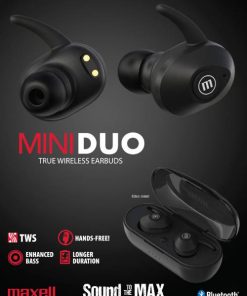 Maxell bežične slušalice TWS Mini Duo crne
