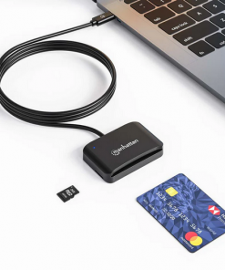 Manhattan USB-C čitač microSD/pametnih kartica