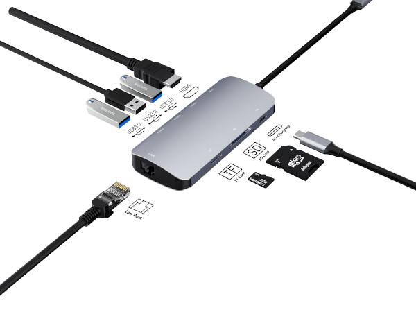 Asonic 8u1 USB C na HDMI