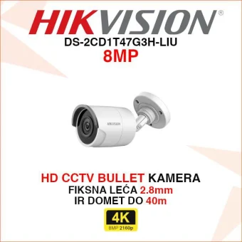 DS-2CE17U8T-IT HIKVISION 8MP HD CCTV BULLET KAMERA