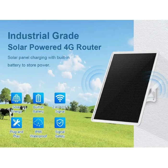 4G SOLARNI RUTER SA PANELOM I PRIHVATOM 8 KAMERA HDV-LS-4GSP - Slika 2