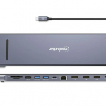 Manhattan docking USB-C 12-in-1 Triple Monitor 4K