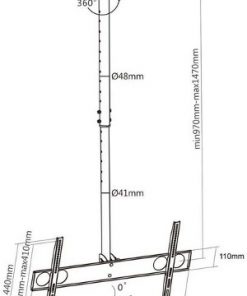 Manhattan TV stropni nosač 37''-70''