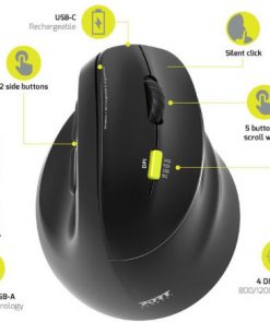 Port miš 2.4 GHz BT erg. punjivi za dešnjake