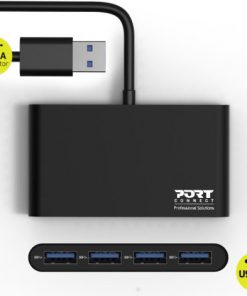 Port HUB 4 porta USB-A 3.0 5Gbps