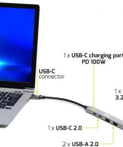 Port HUB USB 5 PORTS 3A+1C+PD 100W-for BtoC
