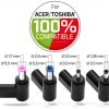 Port punjač 65W GaN2 USB-C ACER/TOSHIBA 4 nastavka
