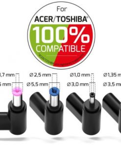 Port punjač 65W GaN2 USB-C ACER/TOSHIBA 4 nastavka
