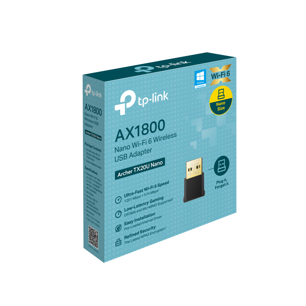 TP-Link Archer TX20U Nano AX1800 NanoDual Wi-Fi 6