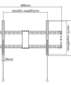 Manhattan TV nosač zidni 43"-100" do 70kg