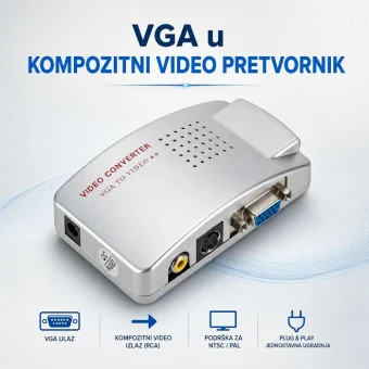VGA U TV KOMPOZITNI PRETVORNIK SIGNALA LKV3000