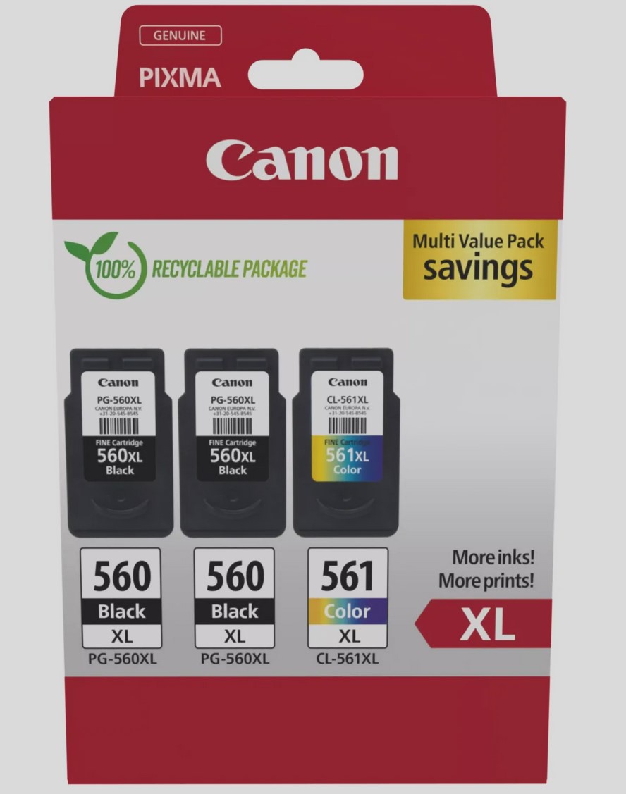 Canon multipack PG-560XL x 2 + CL-561XL