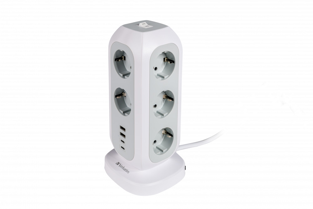 Verbatim EU Power Tower EUPT-01 11xAC / 2xUSB / 2xType-C