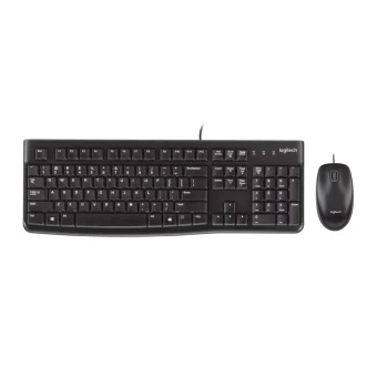 Logitech MK120 tipkovnica+miš, USB, crna (920-002549)