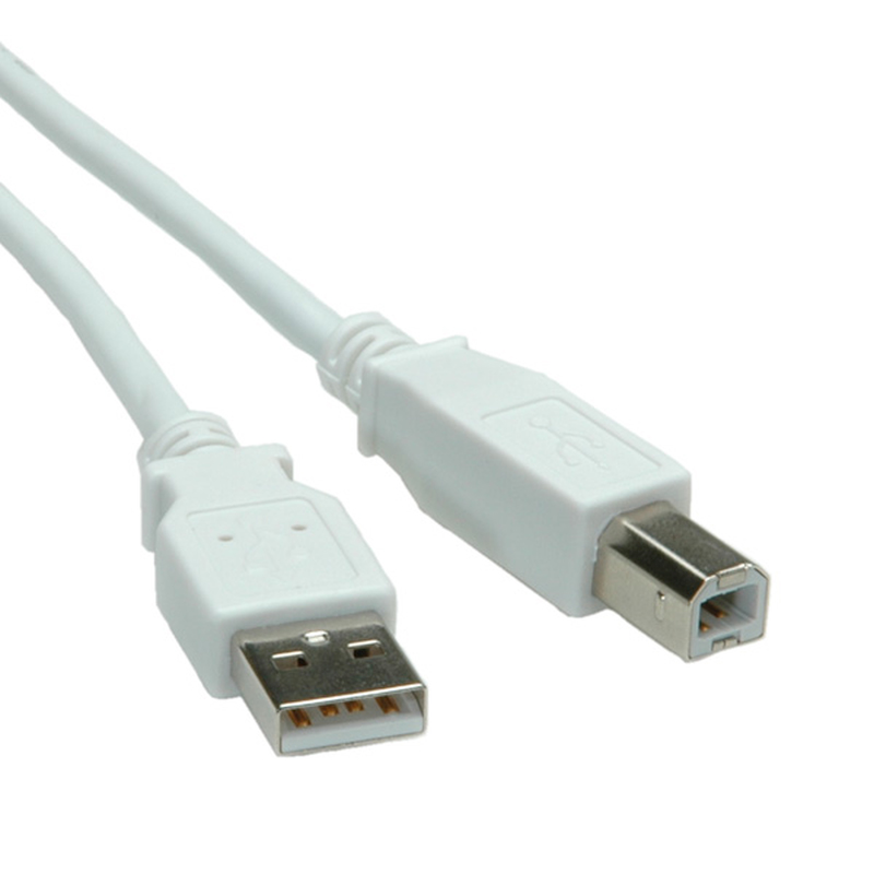 Roline VALUE USB2.0 kabel TIP A-B M/M, 3.0m, bijeli