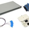 NFO Patch Panel 1U 19" Pull-out - Singlemode 24x SC UPC Duplex Adapter Pigtail kazeta SET