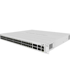 Mikrotik Cloud Router Switch CRS354-48P-4S+2Q+RM, 48xG-LAN (svi PoE-out), 4x10G SFP+, 2x40G QSFP+ cages, RouterOS L5, 1U rackmount, 750W PSU
