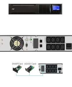 Fortron Source UPS Eufo Tower/Rack 2000VA/1800W, Line-interactive, USB, RS-232, EPO, 8×IEC, 4×9Ah, LCD