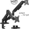 Transmedia Flexible dual monitor mount with spring system