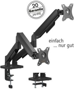 Transmedia Flexible dual monitor mount with spring system
