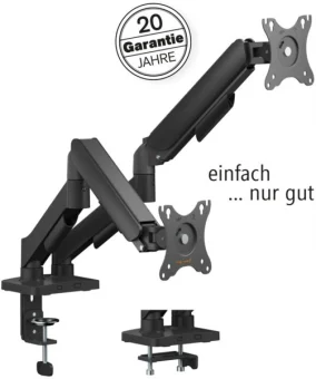 Transmedia Flexible dual monitor mount with spring system