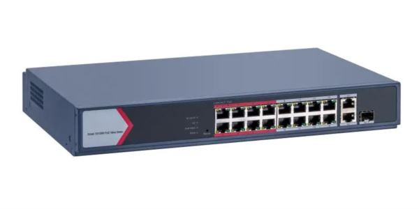 HikVision 16 Port Fast Ethernet Smart POE Switch
