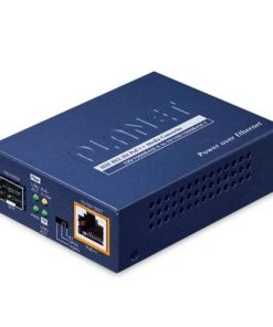 Planet Industrial 1-Port 100 1000X SFP to 1-Port GbE 802.3bt PoE Media Converter