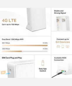 Mercusys AC1200 bežični dual band gigabit usmjerivač (Router) 300Mbps/867Mbps (2.4GHz/5GHz), IEEE 802.11ac/a/b/g/nwps, 150 Mbps DS WPS tipka