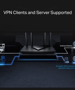 TP-Link AX3000 Archer AX55 Pro bežični usmjerivač (Dual-Band Router Wi-Fi 6) Multi-Gigabit 574 Mbps/2402 Mbps (2.4 GHz/5 GHz) 802.11ax/a/b/g/n/ac, 2× WAN/LAN, 3× Gigabit LAN, USB 3.0, 4×fiksne antene