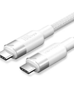 Vention USB 3.2 Gen2 C Male to C Male 10Gbps Cable 1M White Aluminum Alloy Type
