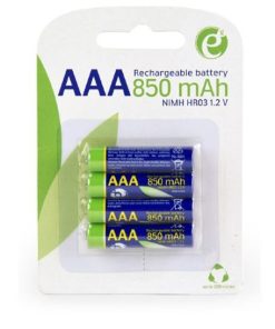 Gembird Rechargeable AAA instant batteries (ready-to-use), 850mAh, 4pcs blister pack