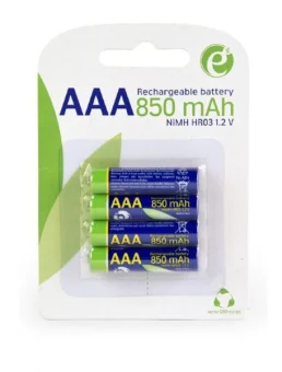 Gembird Rechargeable AAA instant batteries (ready-to-use), 850mAh, 4pcs blister pack