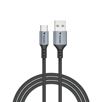 Verbatim Sync & Charge kabel USB-A na USB-C, M/M, 18W QC3.0, crni, 1.2m