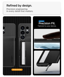 Spigen Slim Armor CS, crna - Samsung Galaxy S26 Ultra (ACS11036)