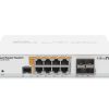 MikroTik 8x Gigabit Ethernet Smart Switch with PoE-out, 4x SFP cages desktop case