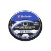 M-Disc Lifetime Archival Verbatim 50GB BD-R DL 6× Inkjet Printable 10 pack spindle