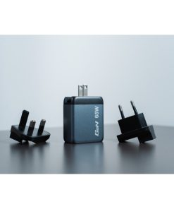 Verbatim GNC-65 GaN zidni punjač 65W, 2×USB-C PD 65W / 1×USB-A QC3.0