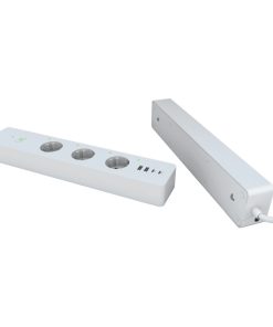 WOOX WiFi Smart multi-utičnica, 3×strujna utičnica, 2×USB-A, 2×USB-C punjač, WooxHome app, glasovna kontrola - Alexa & Google Assistant, 1.5m (R6132)